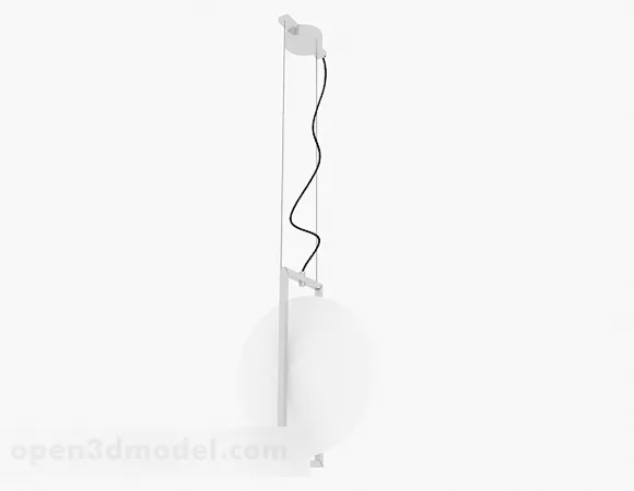 Modern Disc Shaped Chandelier 3d model Modern Disc Shaped Chandelier 3d model