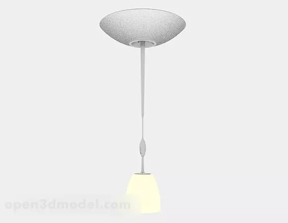 Modern Warm Yellow Chandelier 3d model Modern Warm Yellow Chandelier 3d model