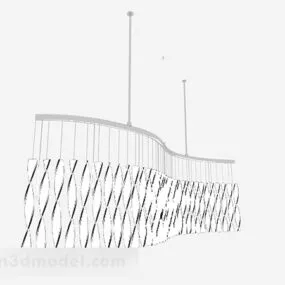 Modern Style Wavy Fashion Chandeliers 3d model