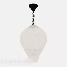 Modern Style White Flower Bud Chandelier 3d model