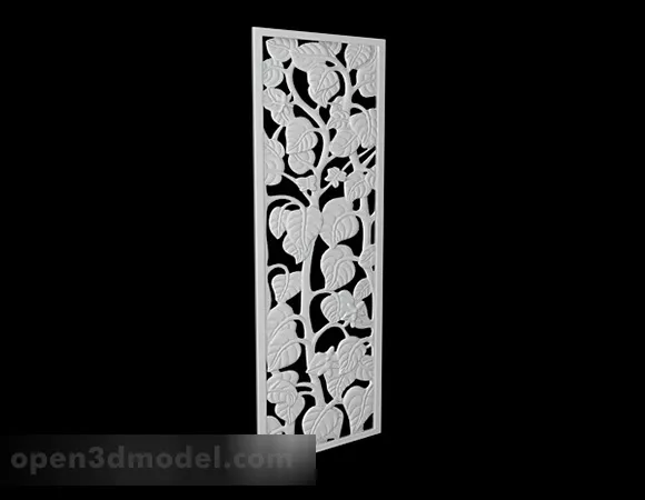 The Pattern Screen With Mask Material 3d model