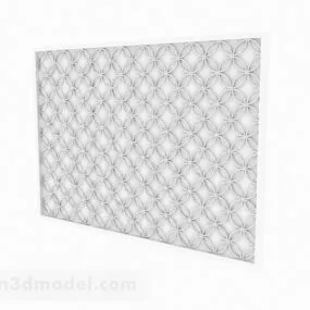 Modern Style White Hollow Window 3d model