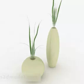 Modern Style White Porcelain Bottle 3d model