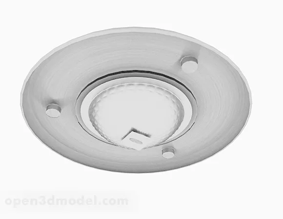 Modern White Round Ceiling Lamp 3d model Modern White Round Ceiling Lamp 3d model
