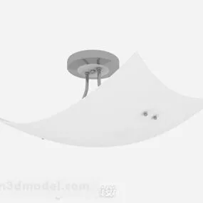 White Simple Ing Chandelier 3d model