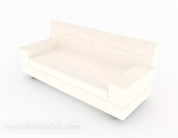 Modern White Sofa 3d model Modern White Sofa 3d model