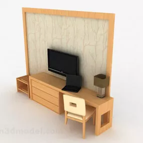 Modern Style Wooden Tv Cabinet 3d model