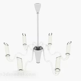 Modern Wave Shaped Chandelier 3d model