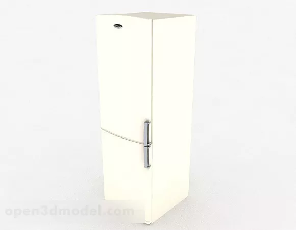 White Refrigerator V1 3d model White Refrigerator V1 3d model
