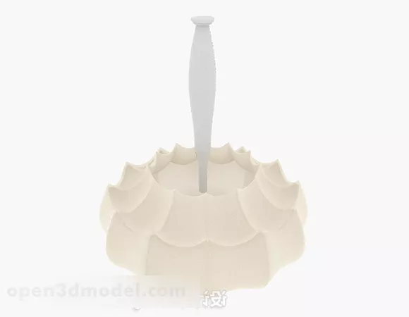Modern White Stylish Chandelier 3d model Modern White Stylish Chandelier 3d model