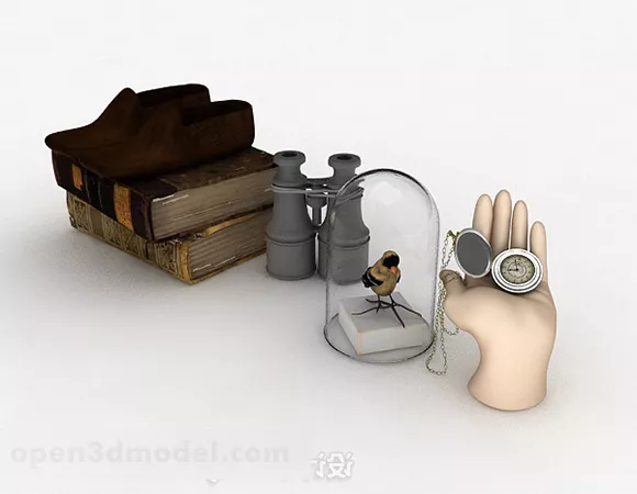 Modern Home Combination Decoration 3d model Modern Home Combination Decoration 3d model