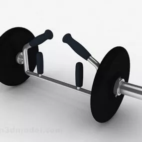 Modern Wind Black Barbell 3d model