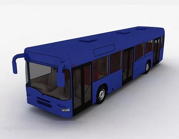 Modern Coach Bus 3d model