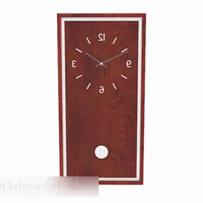 Modern Wooden Wall Clock 3d model