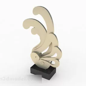 Modern Wind Metal Living Decoration 3d model