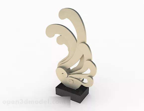Modern Wind Metal Living Decoration 3d model Modern Wind Metal Living Decoration 3d model