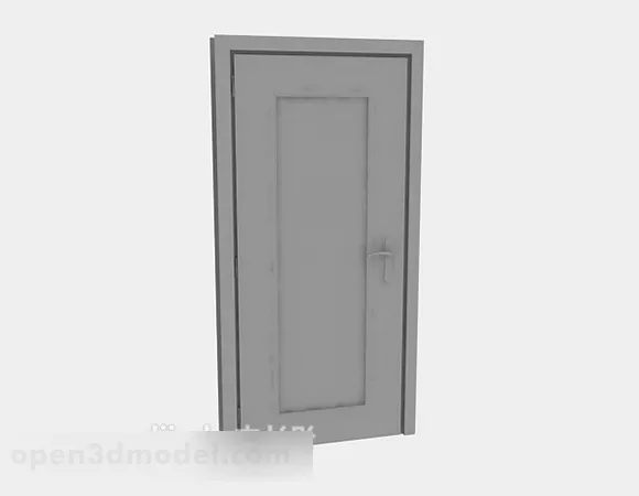 Modern Wooden Door V2 3d model Modern Wooden Door V2 3d model