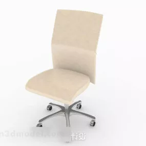 Modern Yellow Lounge Chair 3d model
