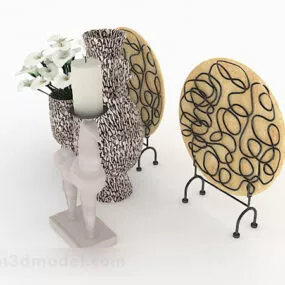 Combination Home Desk Decoration 3d model