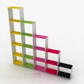 Multi-color Furniture Display Stand 3d model
