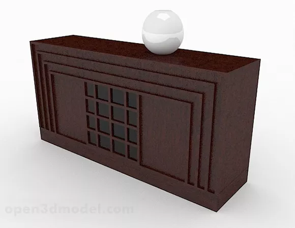 Hallway Brick House 3d model