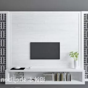 Chinese Style Wall Furniture Design 3d model