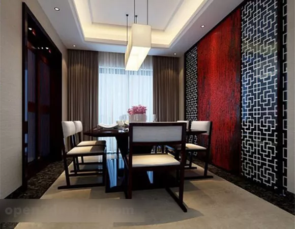 New Chinese Style Home Restaurant Interior 3d model New Chinese Style Home Restaurant Interior 3d model