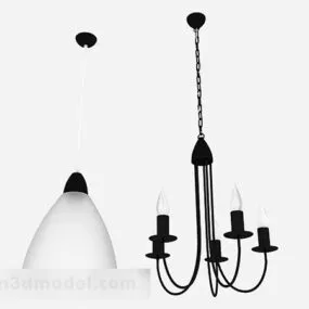Nordic Style Chandelier 3d model