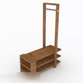 Nordic Wooden Home Cabinet Design 3d model