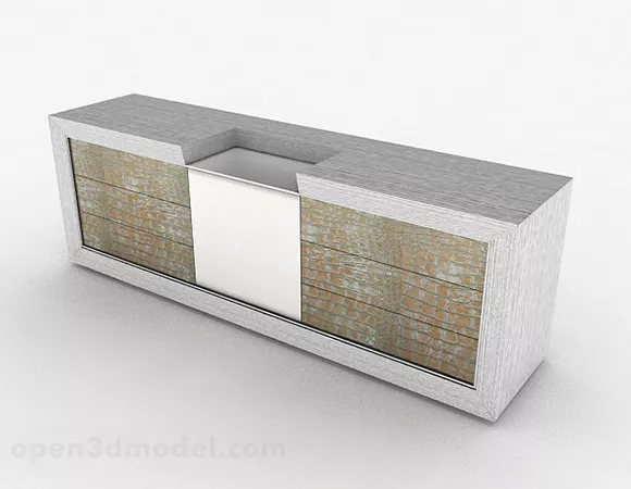 Off-white Cabinet 3d model Off-white Cabinet 3d model