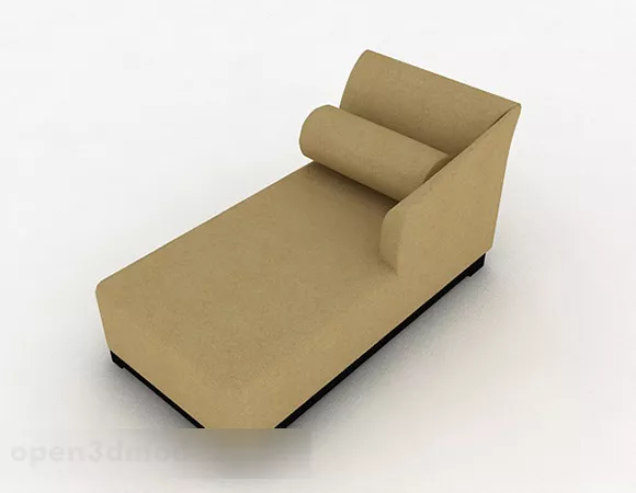 Beige Single Sofa 3d model Beige Single Sofa 3d model
