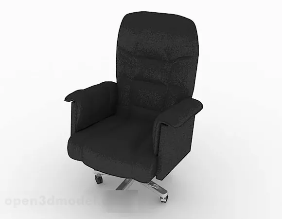 Office Black Chair 3d model Office Black Chair 3d model