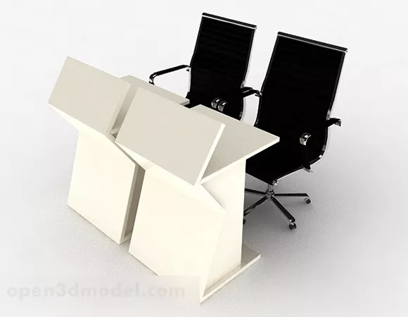 Office Work Chair Combination 3d model Office Work Chair Combination 3d model