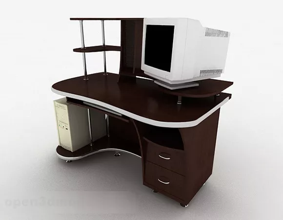 Office Computer Desk Design 3d model Office Computer Desk Design 3d model