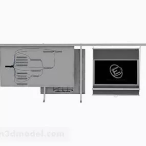 Office Explanation Board 3d model