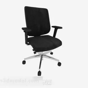 Office Simple Black Chair 3d model