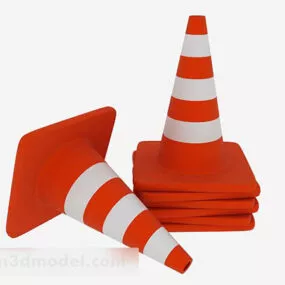 Orange Barricade 3d model