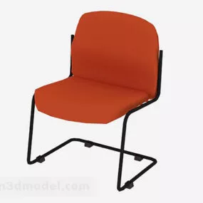 Waiting Orange Lounge Chair 3d model