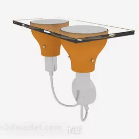 Orange Personality Wall Lamp 3d model