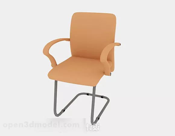 Orange Simple Lounge Chair 3d model Orange Simple Lounge Chair 3d model