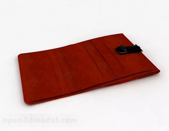 Orange Wallet 3d model Orange Wallet 3d model