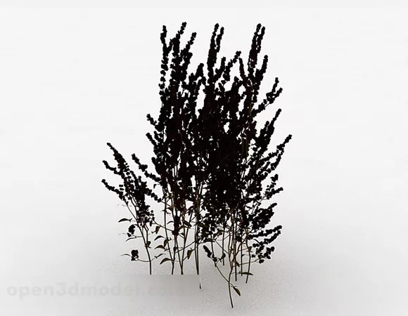 Outdoor Black Plant 3d model Outdoor Black Plant 3d model