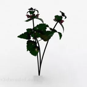Outdoor Green Flower 3d model