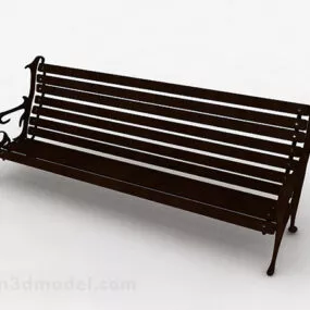 Outdoor Leisure Wooden Chair 3d model