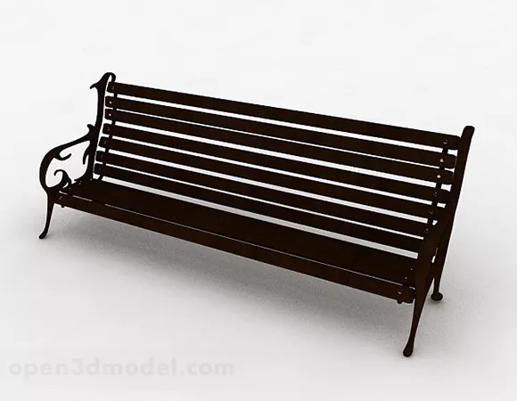 Outdoor Leisure Wooden Chair 3d model Outdoor Leisure Wooden Chair 3d model