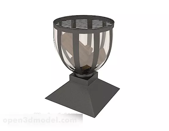 Iron Outdoor Oven 3d model Iron Outdoor Oven 3d model