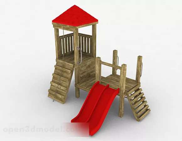 Outdoor Park Playground Slide 3d model Outdoor Park Playground Slide 3d model