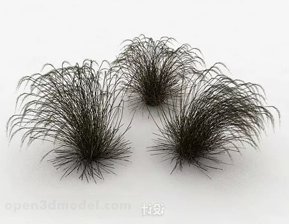 Outdoor Weed Plant 3d model Outdoor Weed Plant 3d model