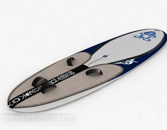 Sport Oval Surfboard 3d model Sport Oval Surfboard 3d model