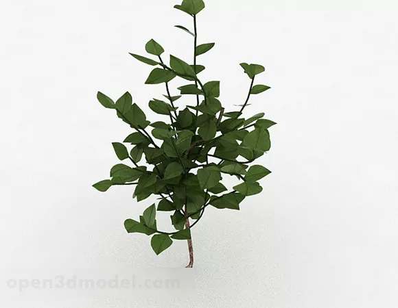 Yellow Falling Leaves 3d model